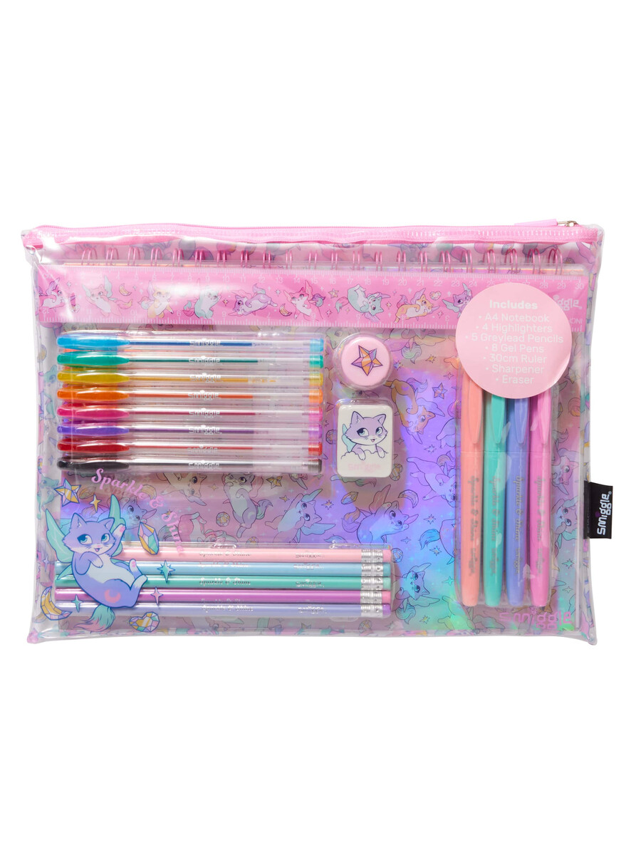 coffret cadeau de papeterie essentielle happy tales a4