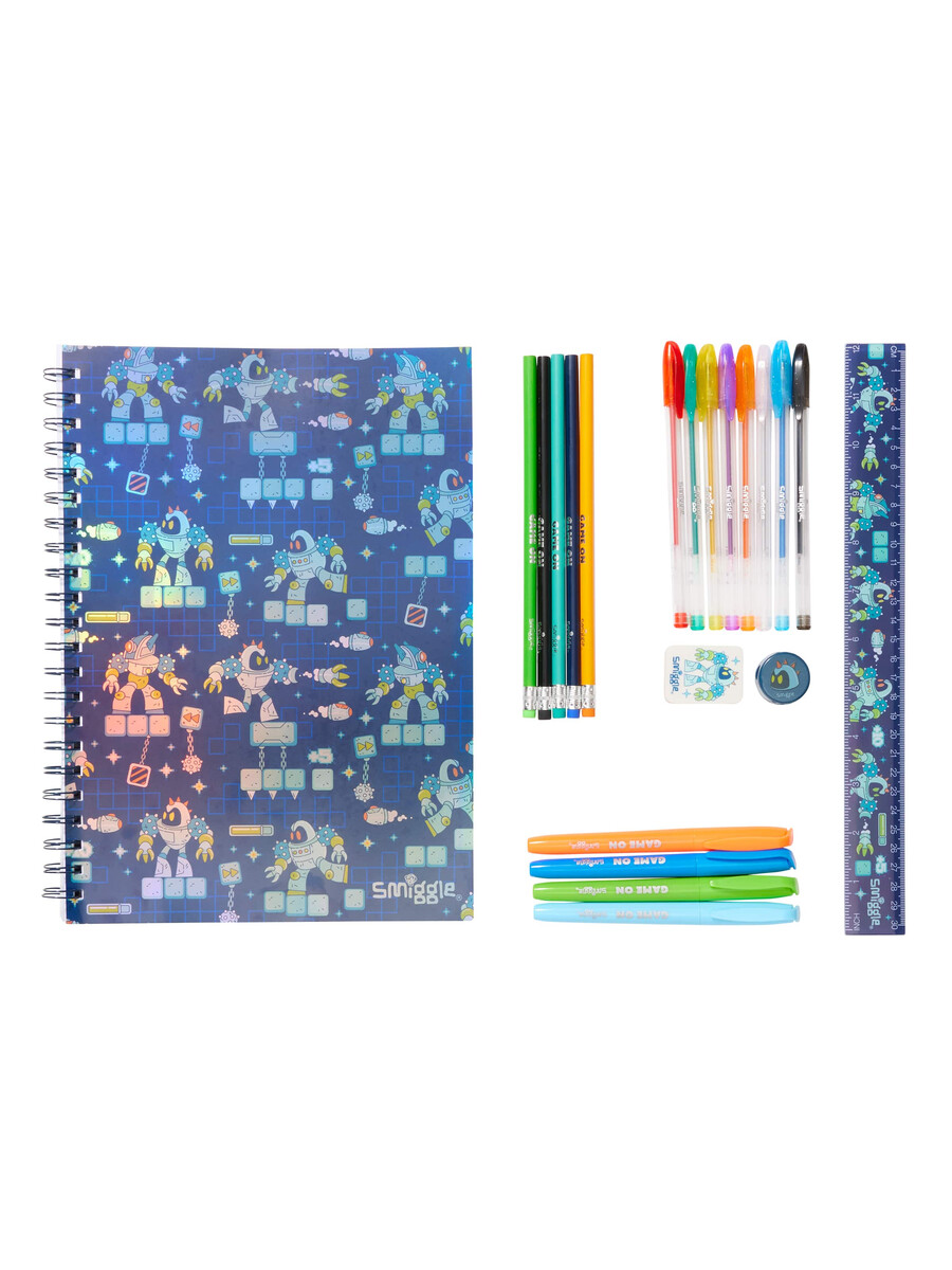 coffret cadeau de papeterie essentielle happy tales a4