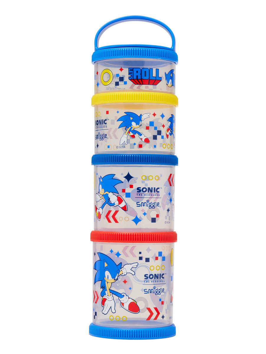 boîtes à goûter empilables sonic le hérisson