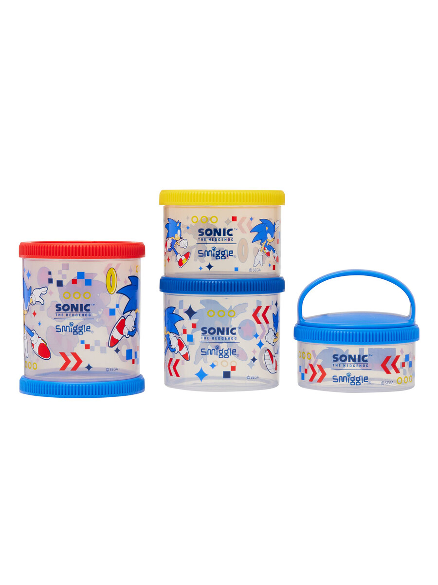 boîtes à goûter empilables sonic le hérisson
