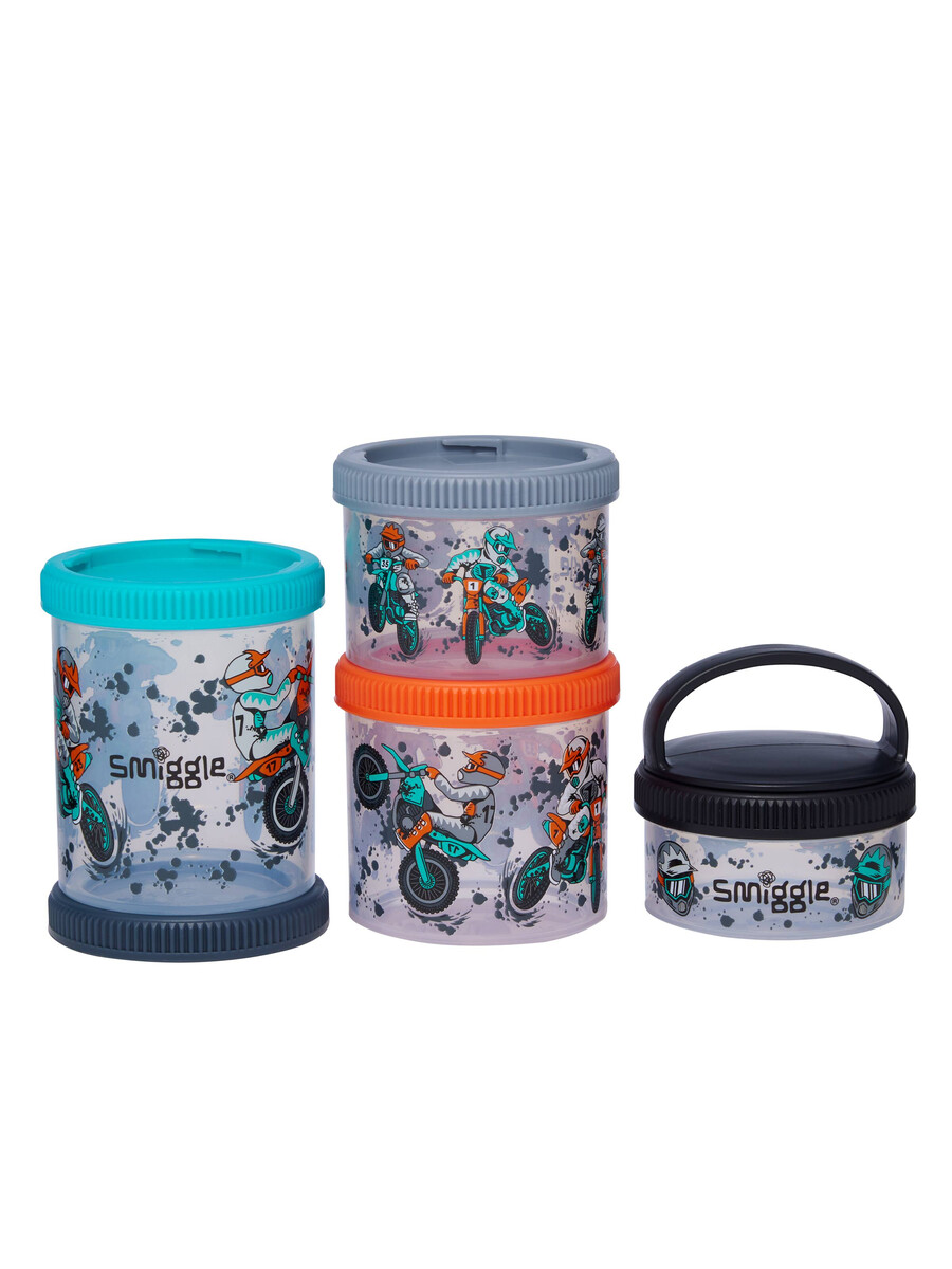 boîtes à goûter empilables aventureuses x4