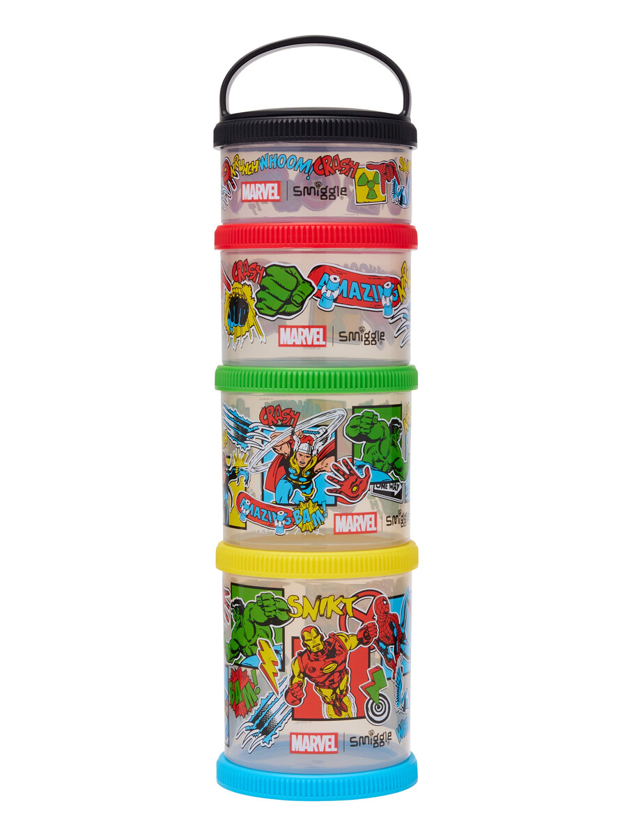 boîtes à collations empilables marvel grand format