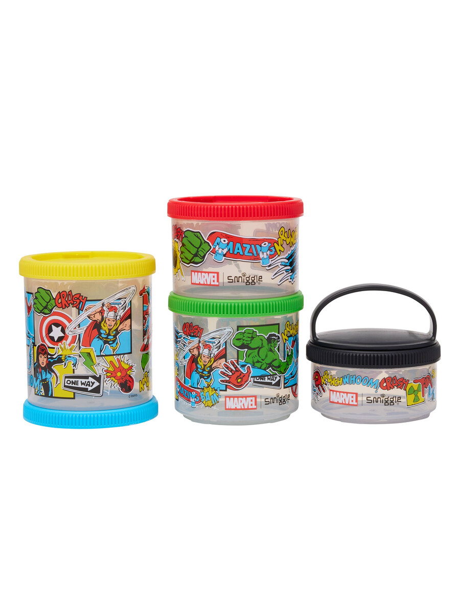 boîtes à collations empilables marvel grand format