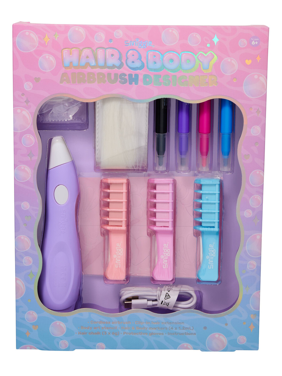 coffret cadeau aérographe cheveux et corps
