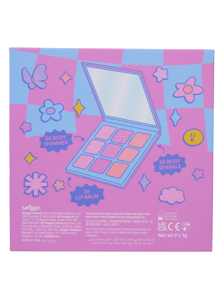 palette paillettes et scintillantes
