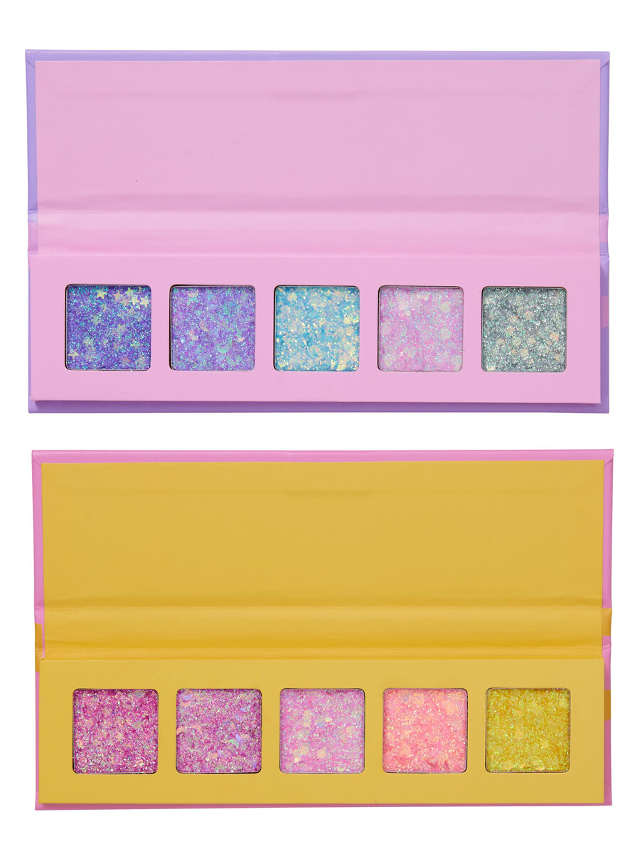 palette de fards à paupières pailletés lot de 2