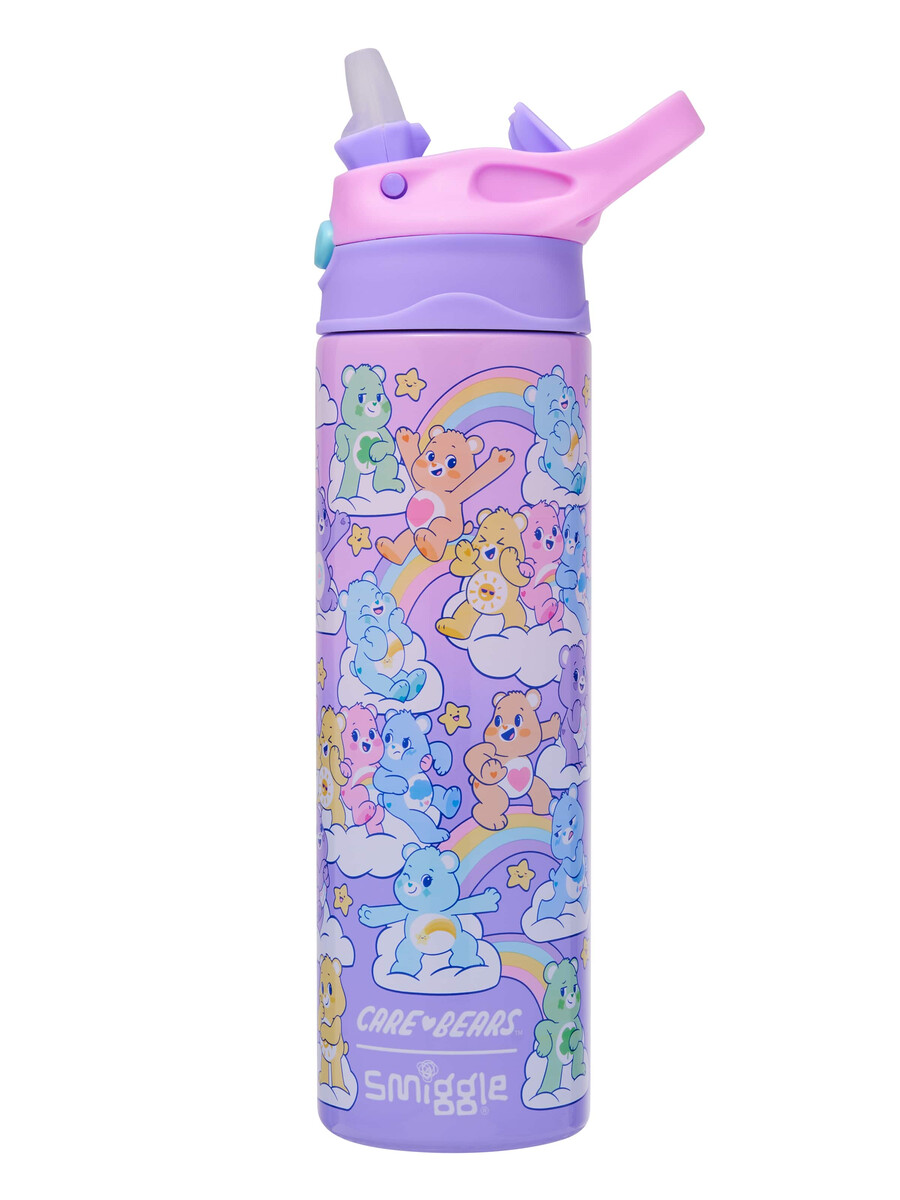 bouteille isotherme care bears en acier inoxydable à clapet de 520 ml