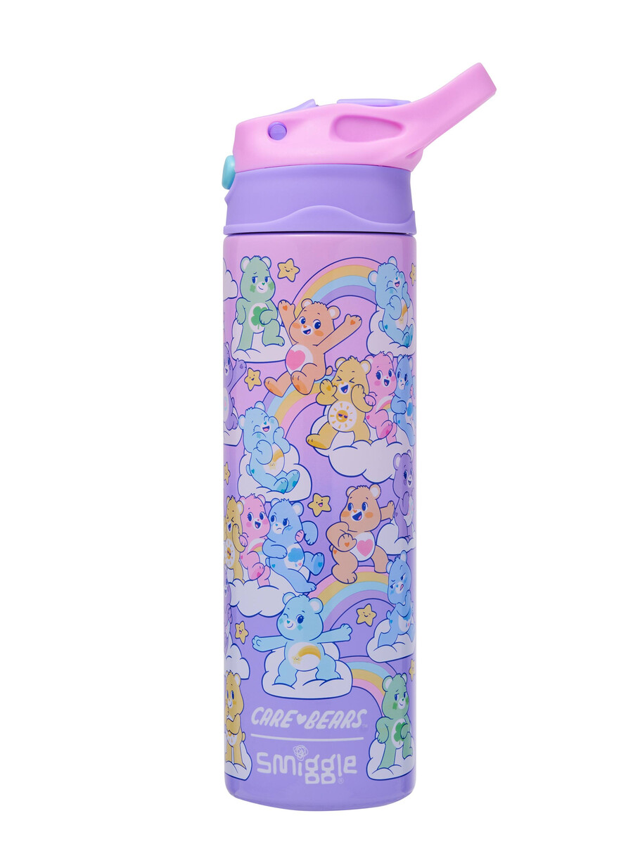 bouteille isotherme care bears en acier inoxydable à clapet de 520 ml