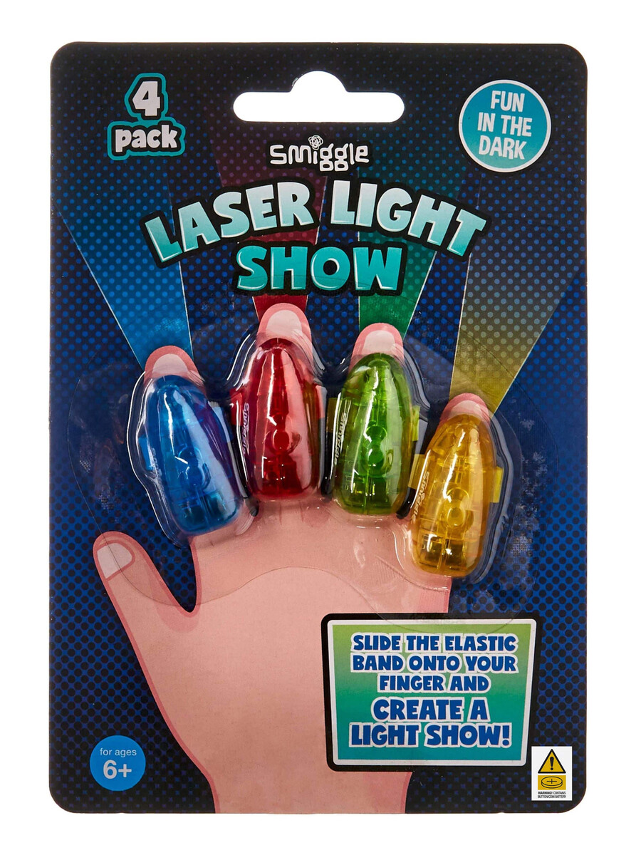 spectacle lumineux laser aux doigts x4