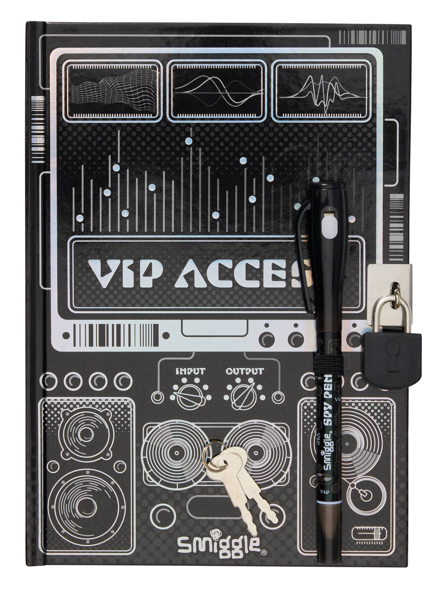 carnet a5 verrouillable avec stylo espion