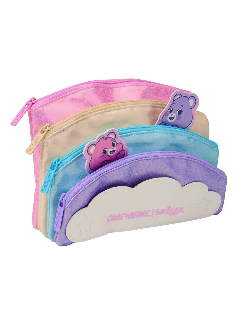 trousse à crayons multipoches bisounours