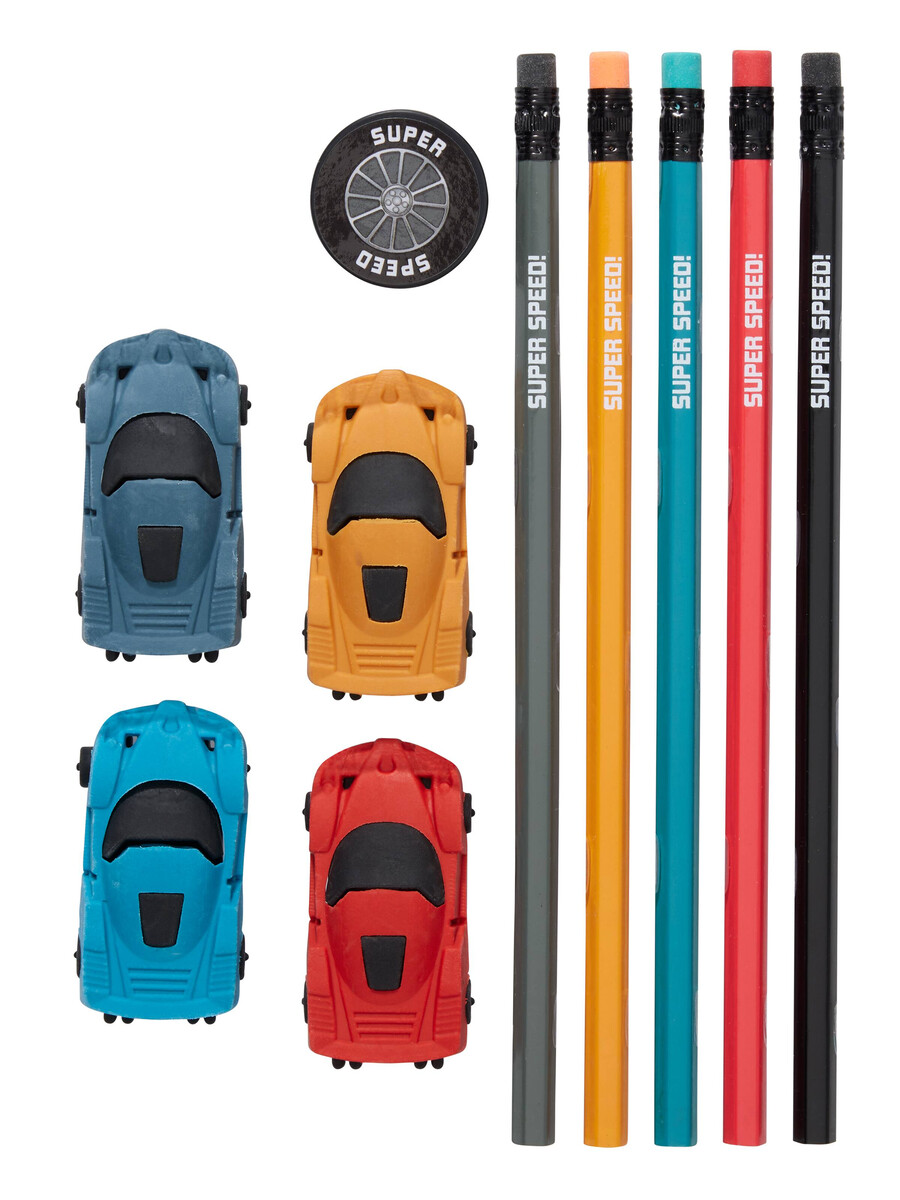 ensemble crayon et gomme ultra-rapide