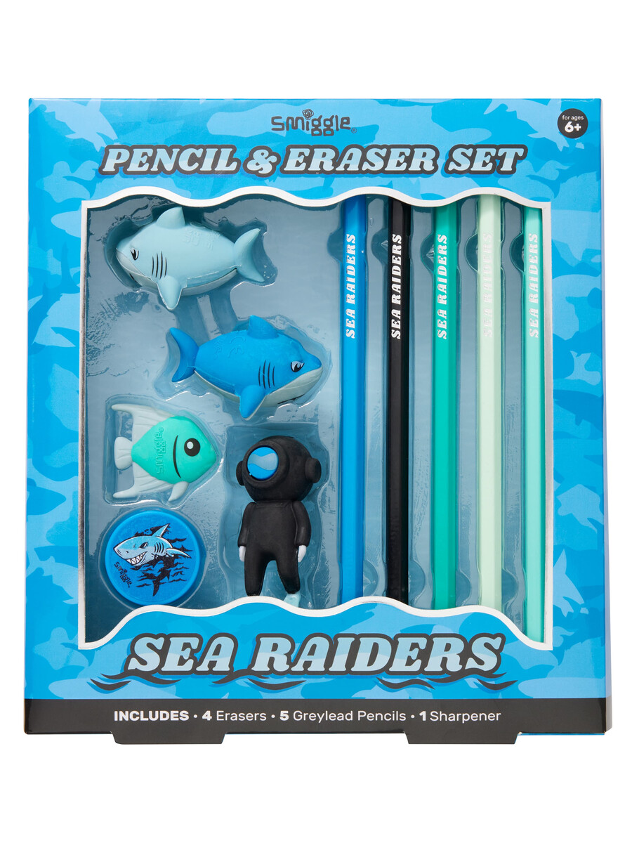 coffret de crayons et gommes