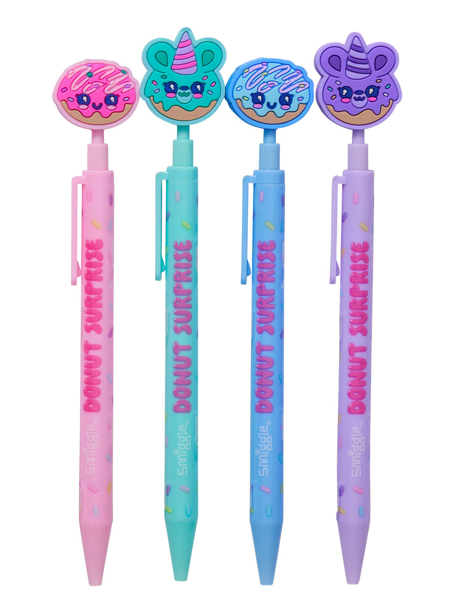 coffret de stylos surprise parfumés au donut