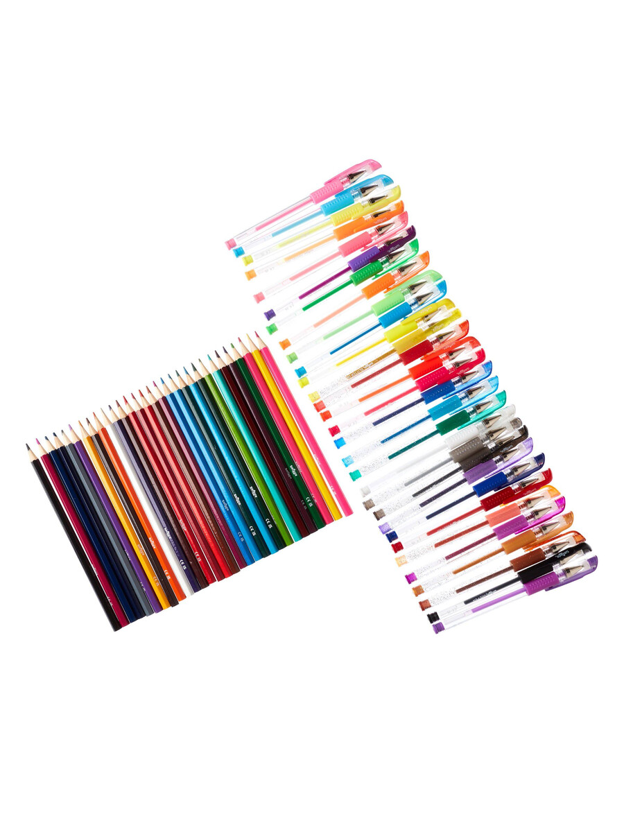 méga pack collection de stylos et crayons à gel parfumés x60