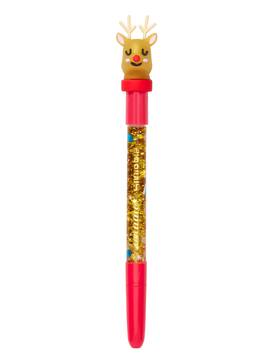 stylo à paillettes de noël
