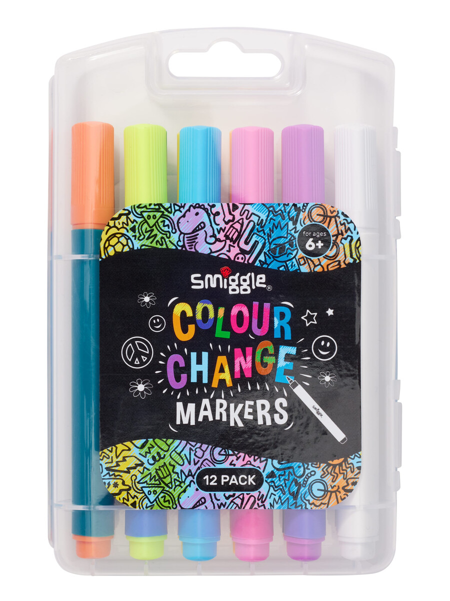 12 marqueurs à changement de couleur