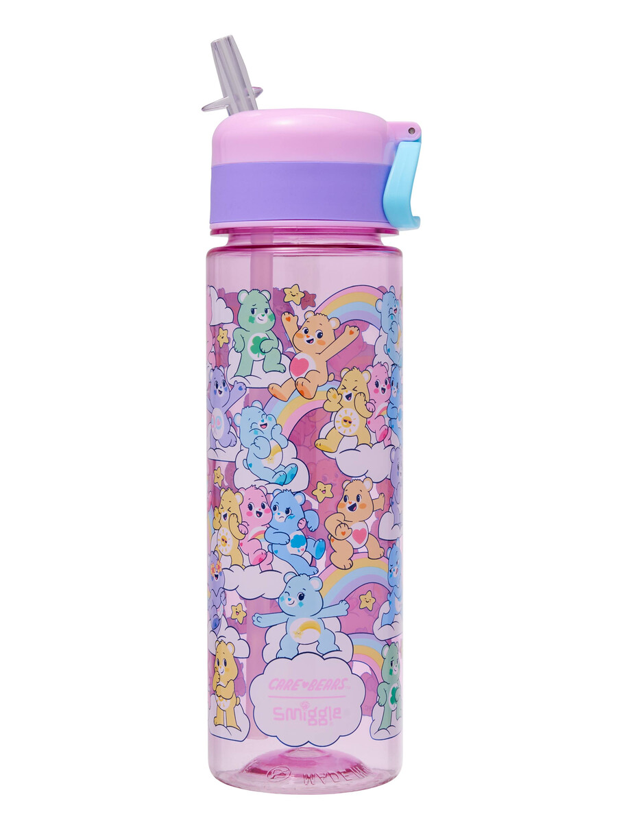 bouteille isotherme care bears en plastique à clapet de 650 ml