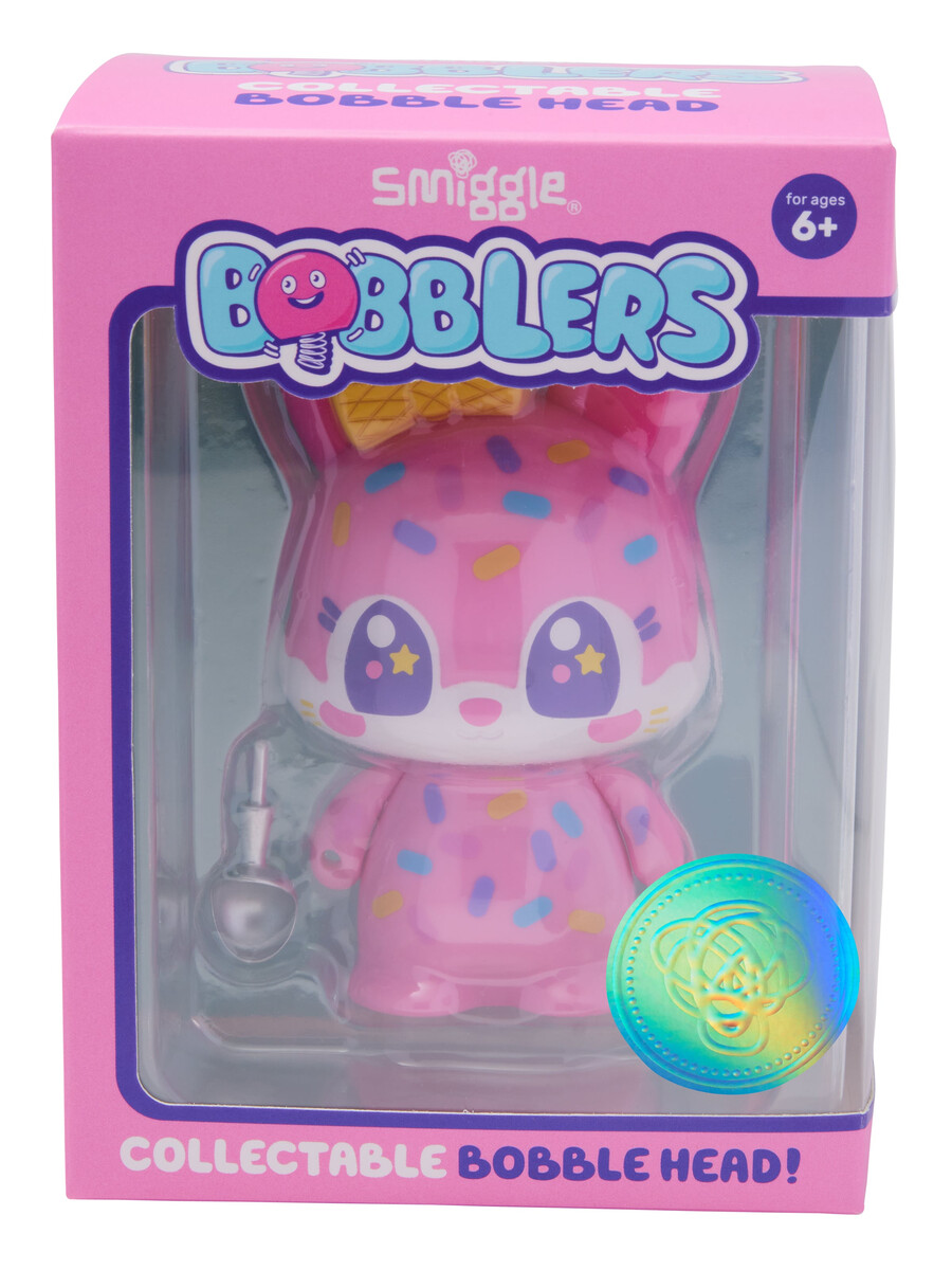 figurines à tête oscillante de collection smiggle bobblers
