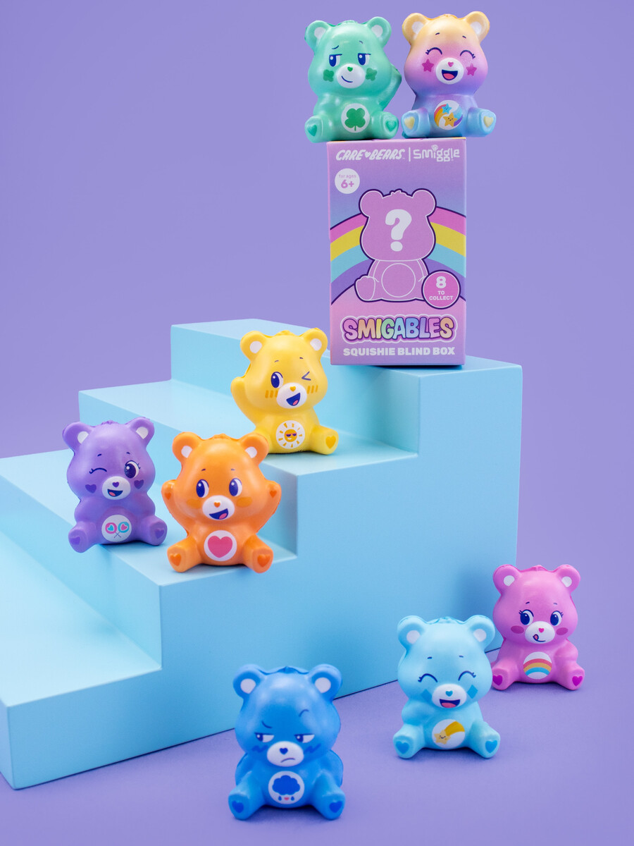 boîte surprise de peluches care bears squishie
