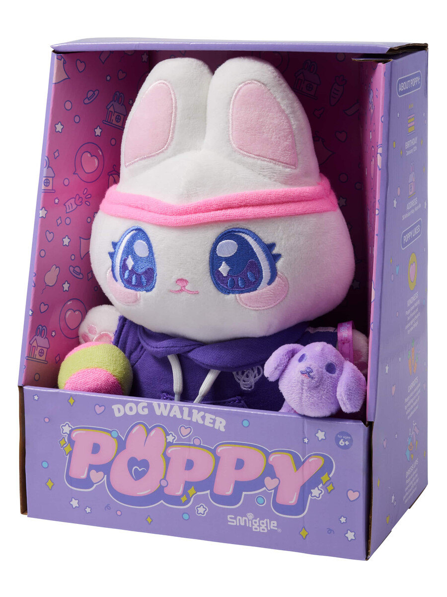 lapin en peluche poppy