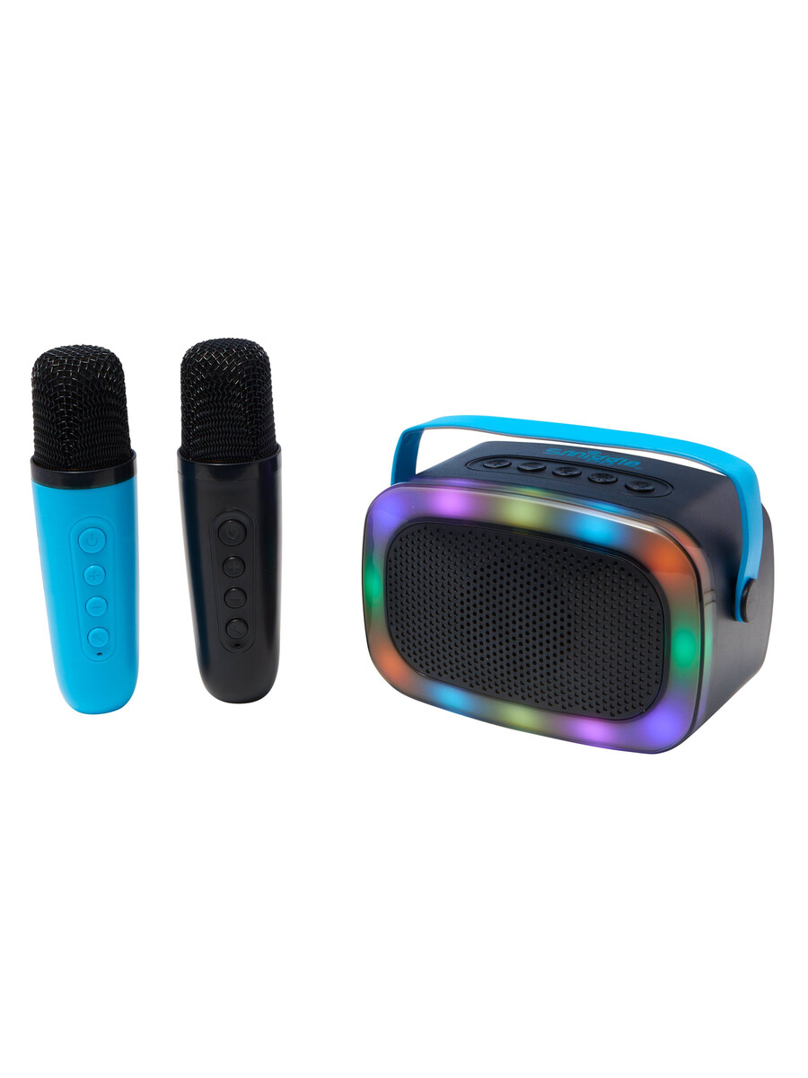 ensemble haut-parleur et microphone de karaoké lumineux