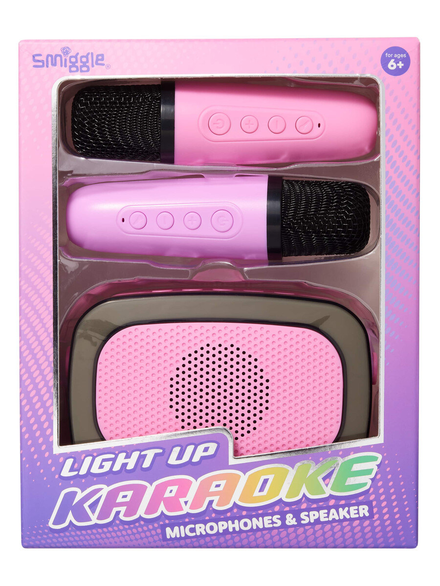 ensemble haut-parleur et microphone de karaoké lumineux