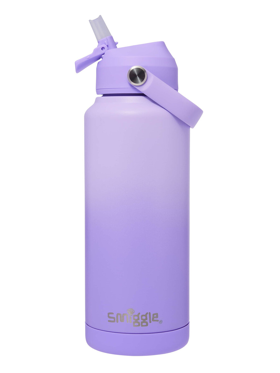 bouteille isotherme squiggle en acier inoxydable 1l