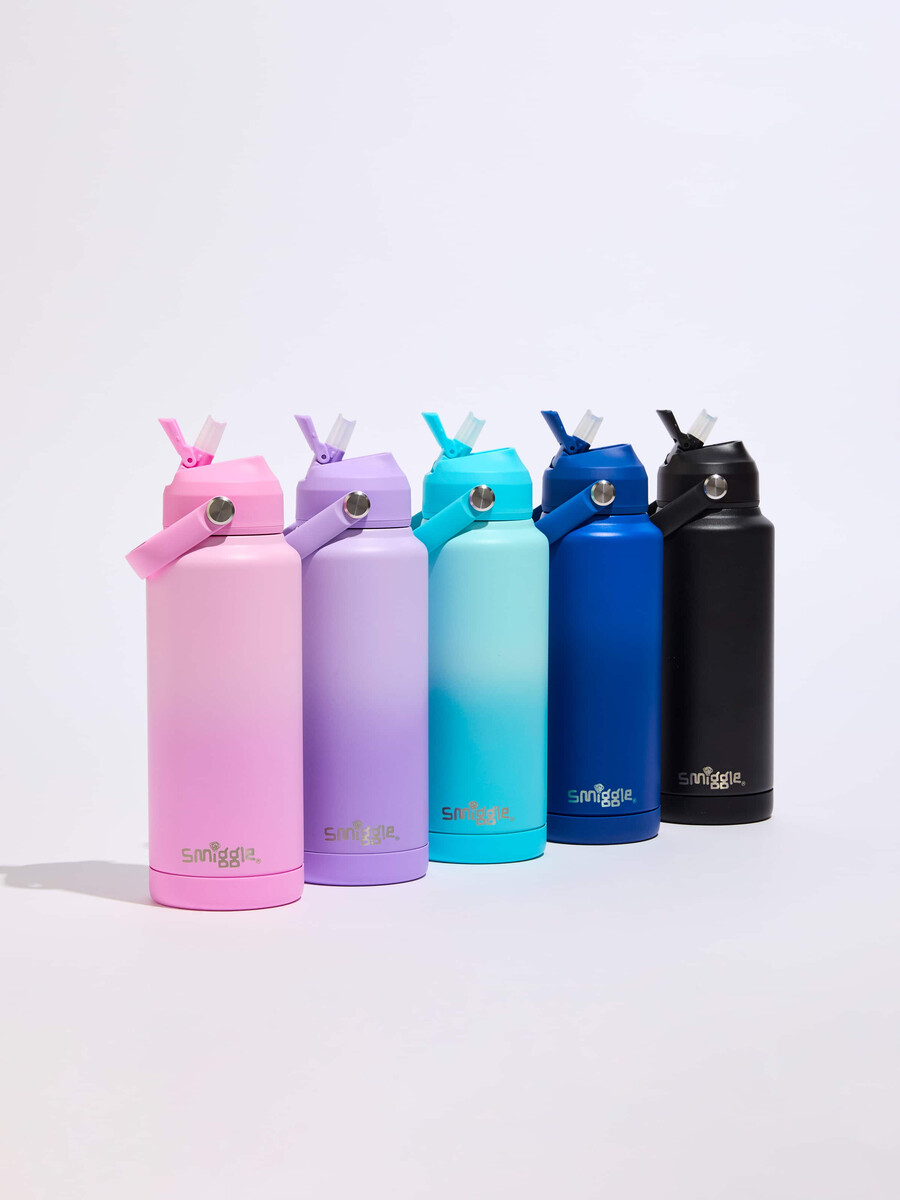 bouteille isotherme squiggle en acier inoxydable 1l