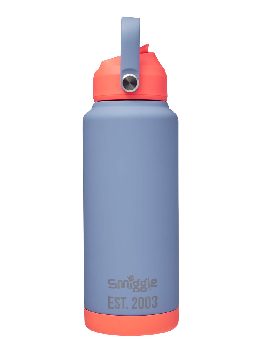 bouteille isotherme en acier inoxydable à motif néon ondulé 1 l