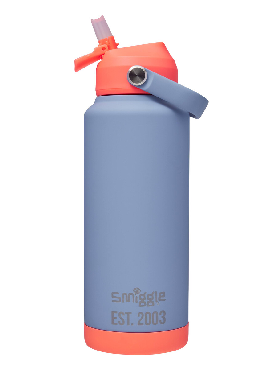 bouteille isotherme en acier inoxydable à motif néon ondulé 1 l