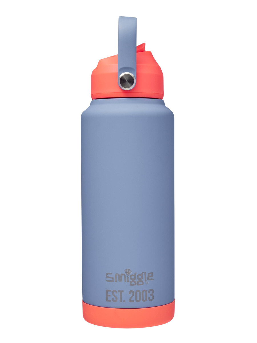 bouteille isotherme en acier inoxydable à motif néon ondulé 1 l