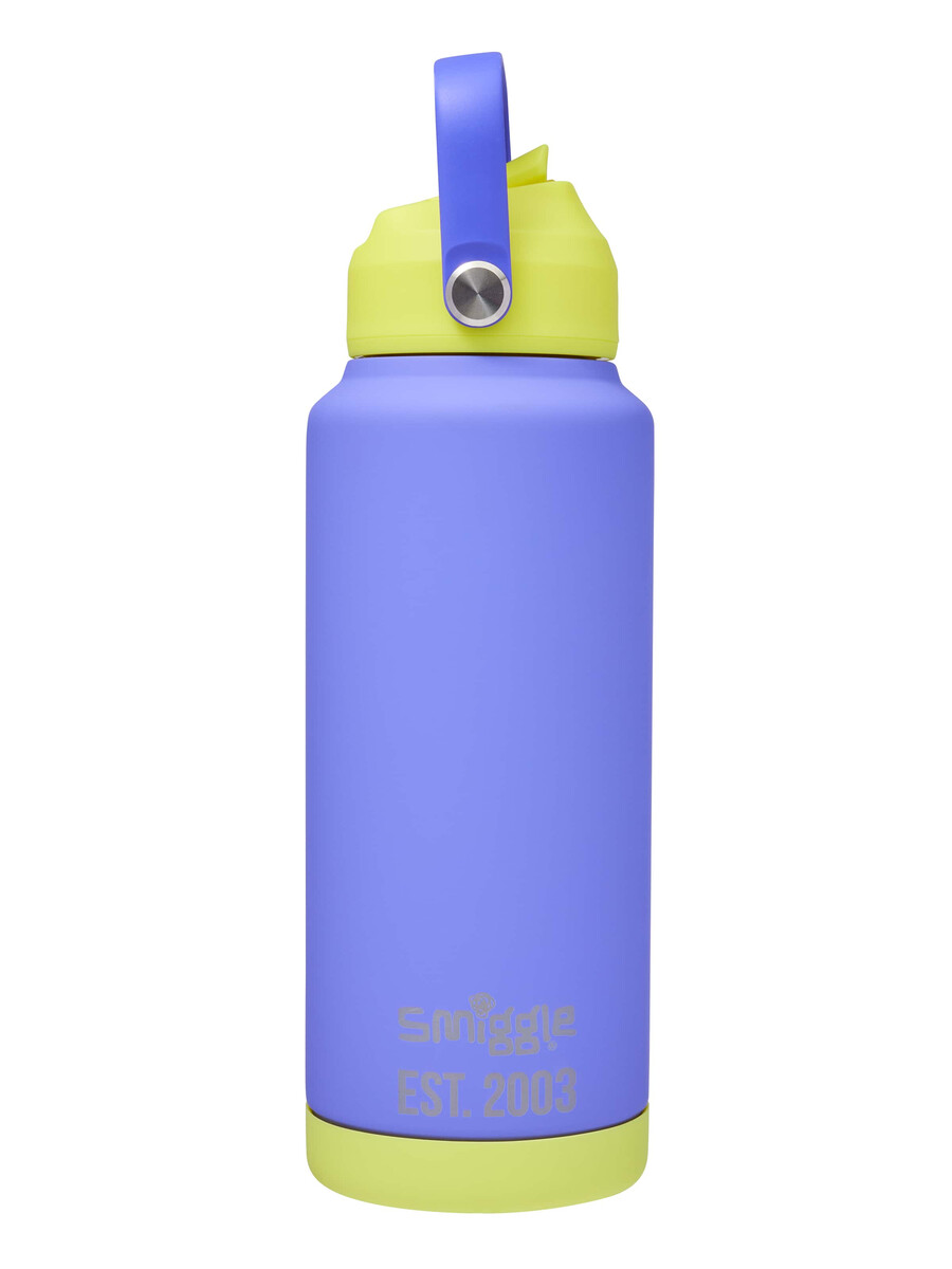bouteille isotherme en acier inoxydable à motif néon ondulé 1 l