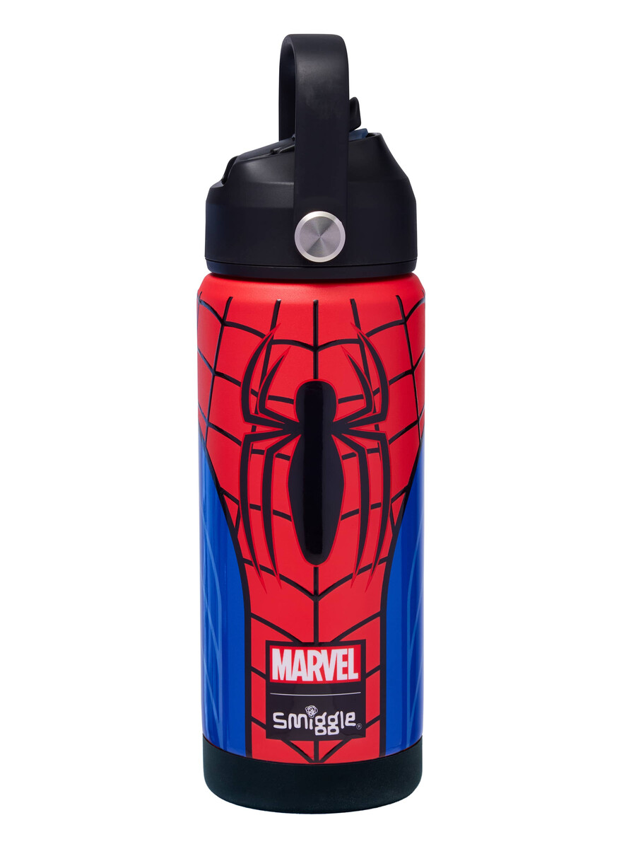 bouteille isotherme en acier inoxydable spider-man squiggle 550 ml