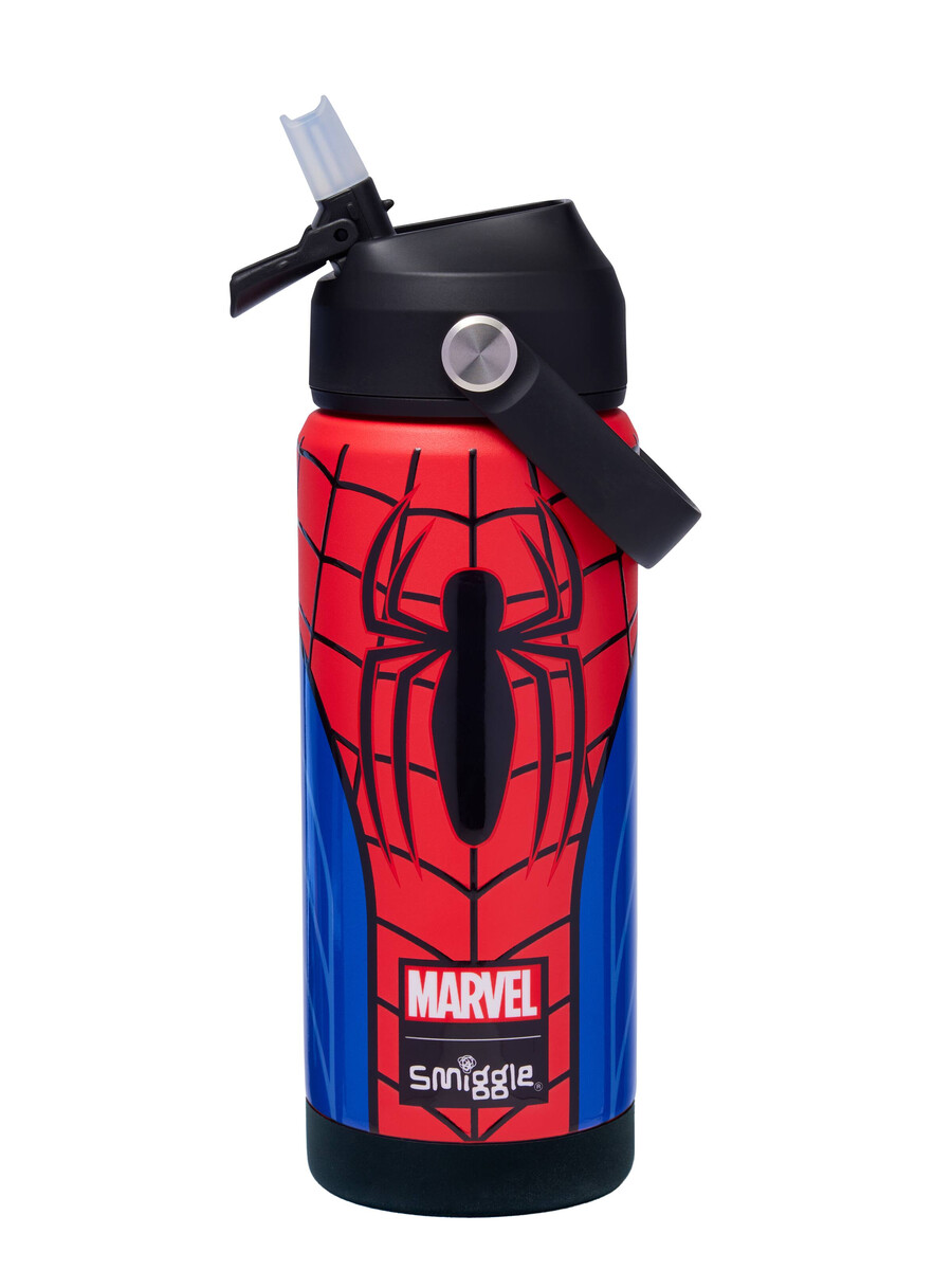 bouteille isotherme en acier inoxydable spider-man squiggle 550 ml