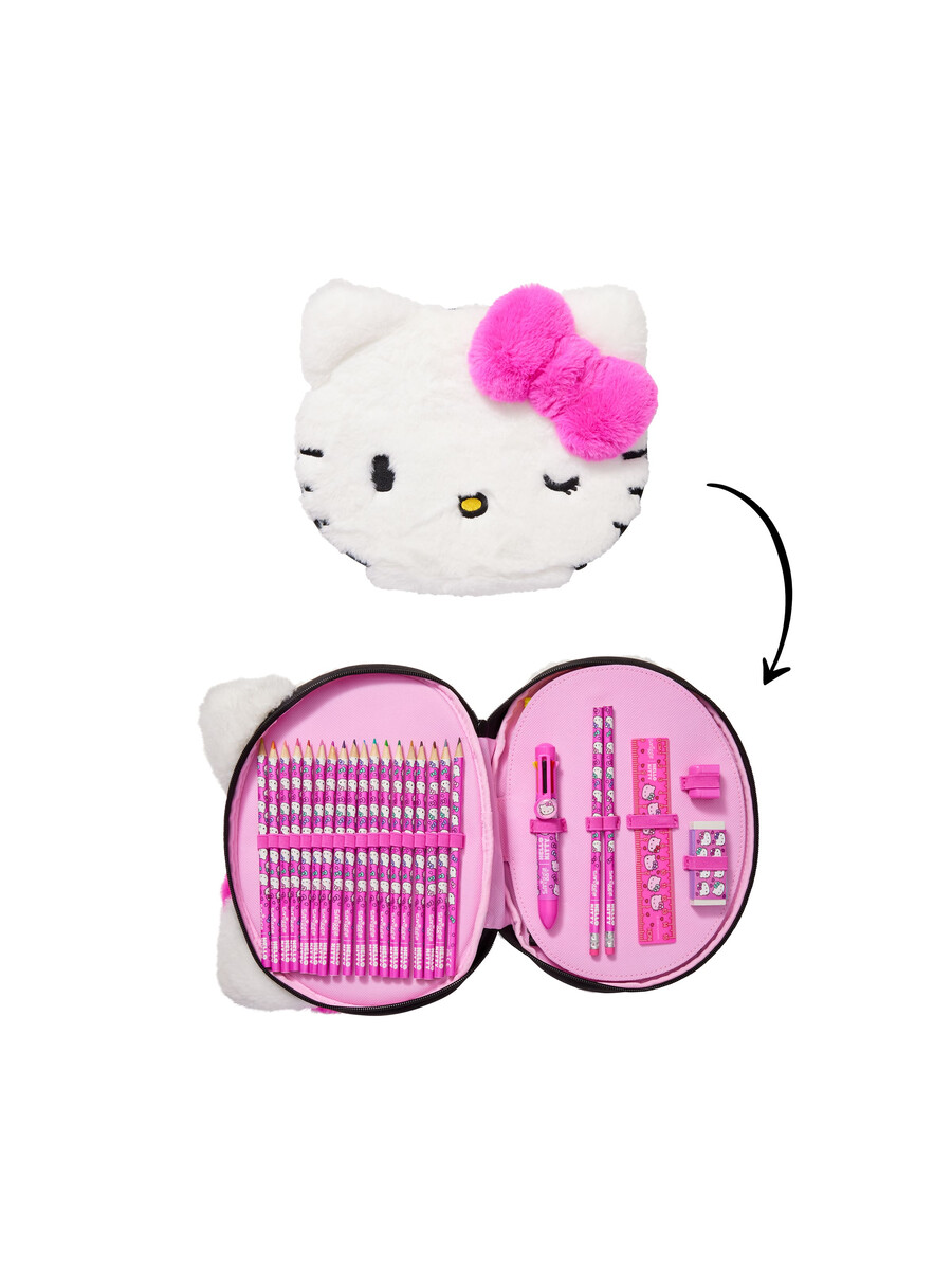 coffret cadeau de papeterie hello kitty zip it