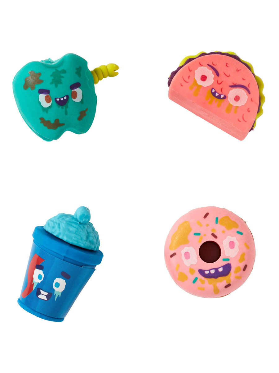 pack de 4 gommes snack attackers