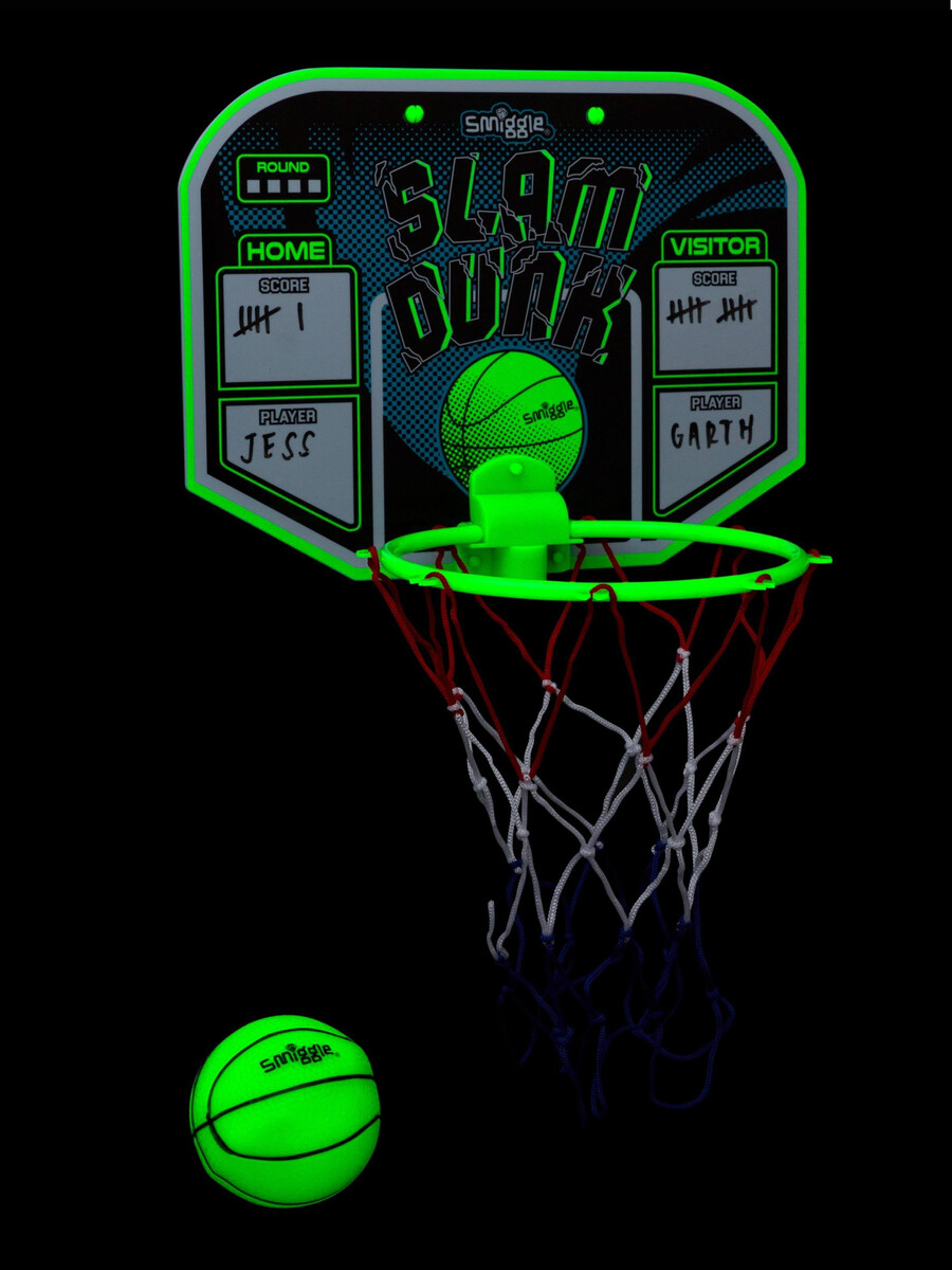 ensemble de basketball slam dunk phosphorescent