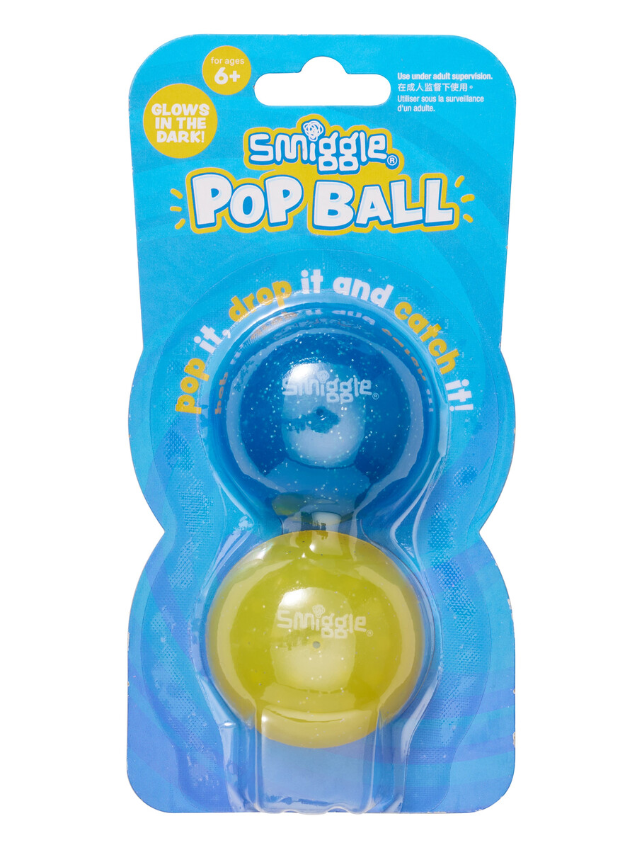 balle à pop-up phosphorescente x2