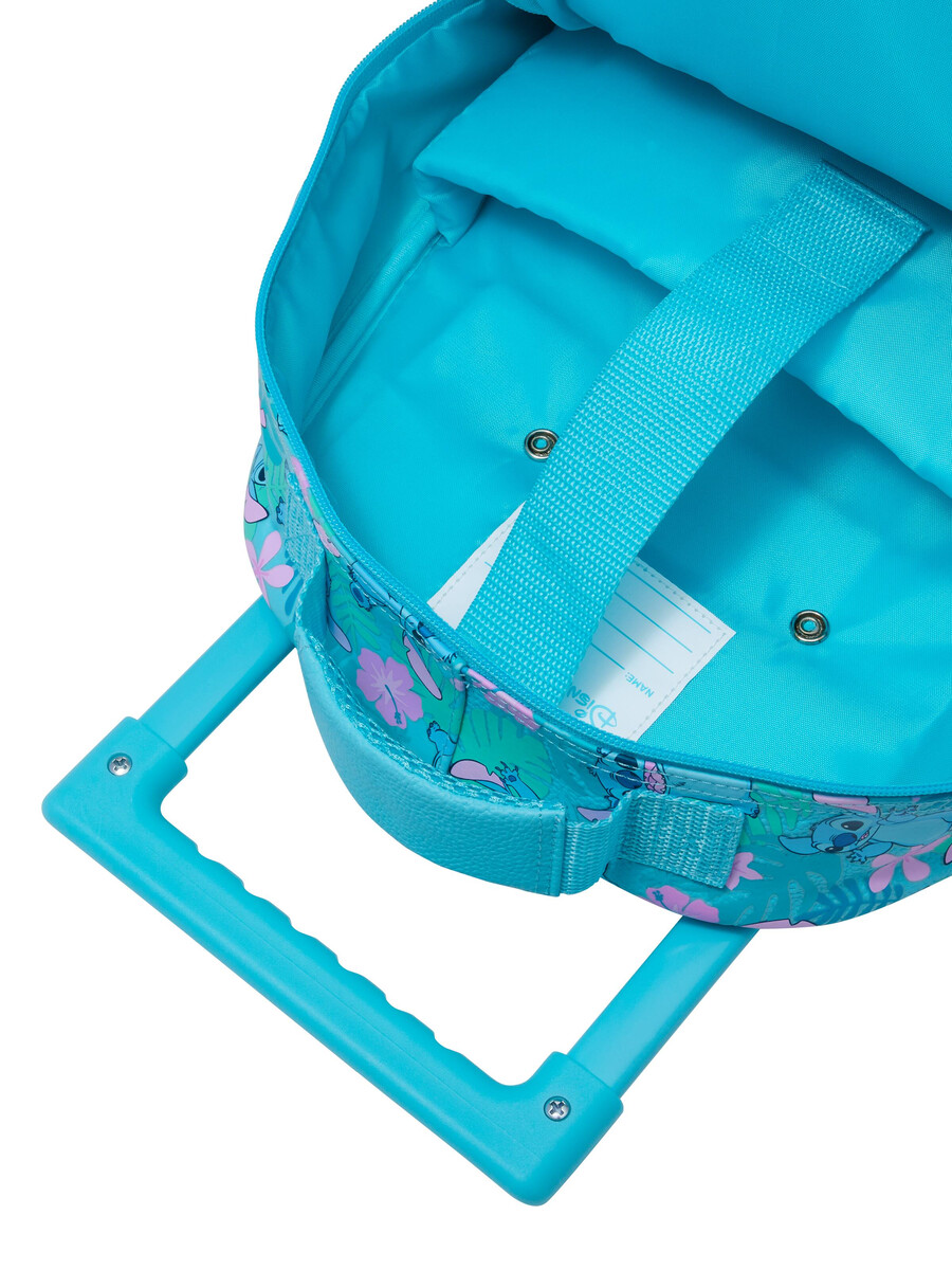 sac à dos à roulettes stitch avec roues lumineuses