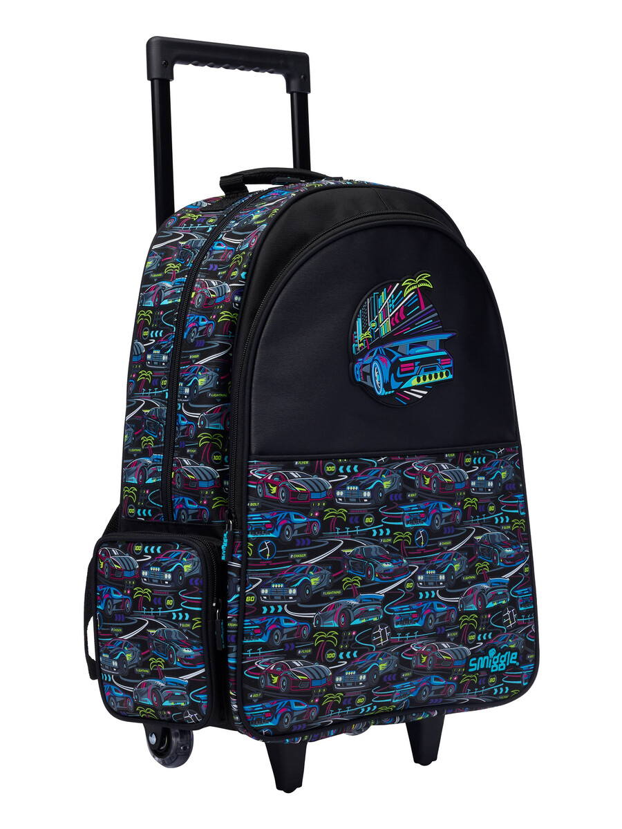 sac à dos trolley bright eyes avec roues lumineuses